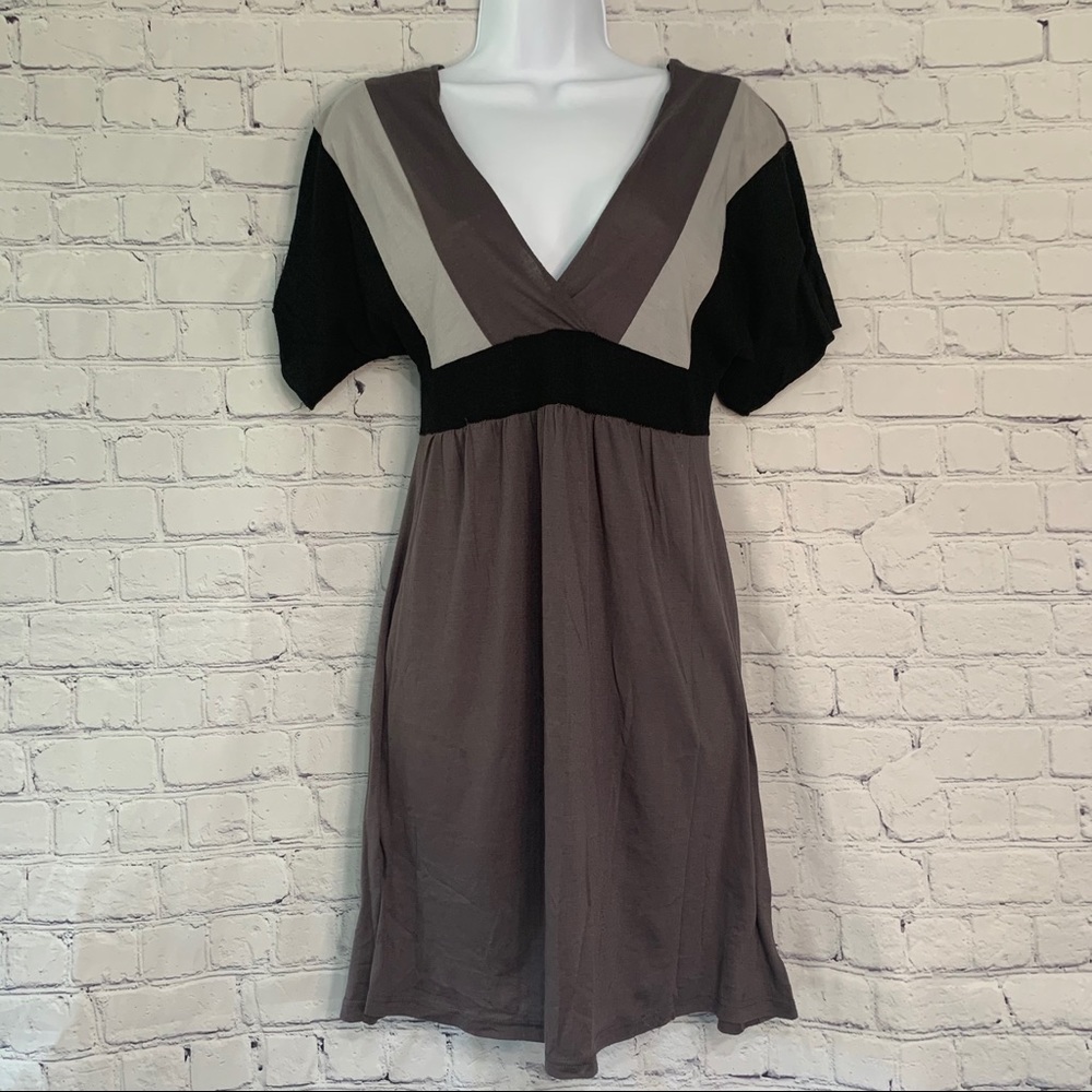 Rue21 Black & Gray Dress Medium